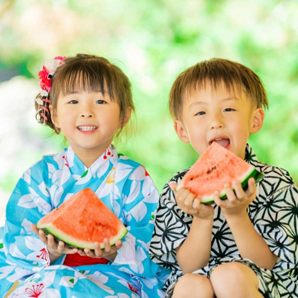 七五三撮影の対象者浴衣＆帯・甚平＆花火セットプレゼント