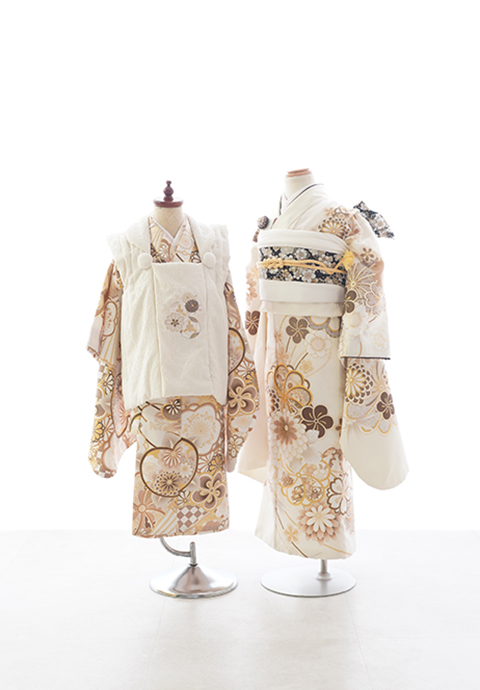 No.003　七五三和装（7歳3歳リンクコーデ）