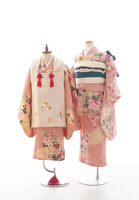 No.005　七五三和装（7歳3歳リンクコーデ）