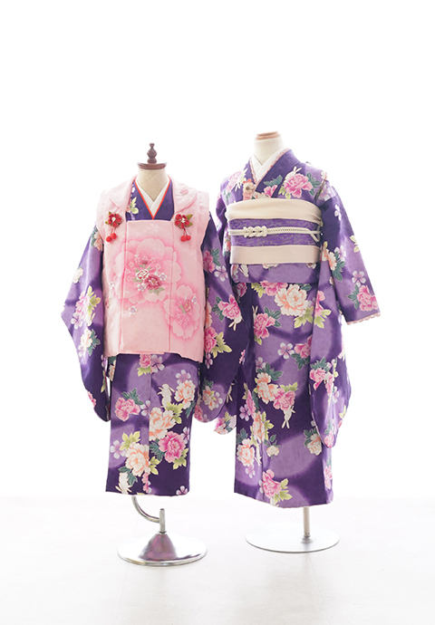 No.006　七五三和装（7歳3歳リンクコーデ）